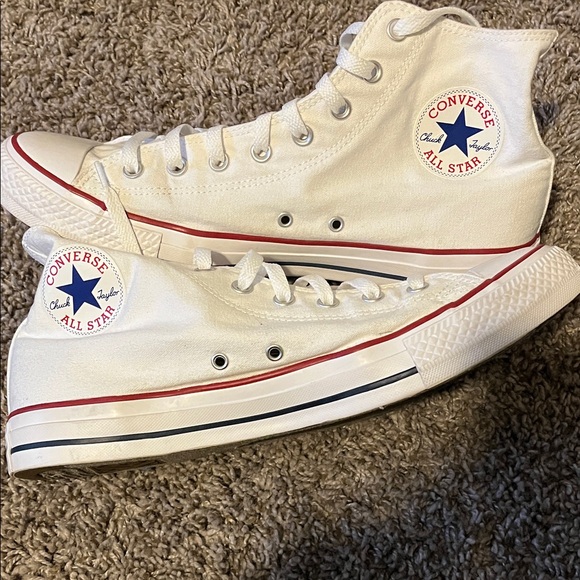 Converse All Stars Classic White High-Top Sneakers - Picture 5 of 11